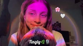 ASMR ️| Fluffy mic scratching w/ Tingly hand movements & mouth sounds