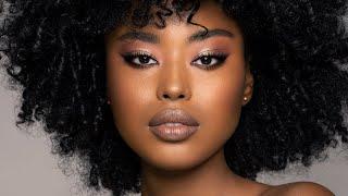 Soft, Natural Glam Look for Dark Skin Using the MINI BIBA EYESHADOW PALETTE | Natasha Denona Makeup