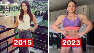 Stefana Sandu | THEN and NOW 2015-2023 |Beautiful muscle girl transformation. 8 years transformation