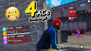 4 Ace Challenge Can I ?  " V Badge " Players Shocked  Ft. @realzeroth @ZaraGamiing