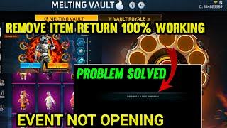 THE EVENT CLOSED TEMPORARY PROBLEM SOLVED | MELTING VAULT EVENT NOT OPENING PROBLEM SOLVED