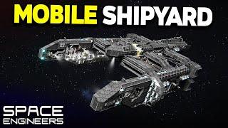 A GIANT Mobile Shipyard! - Space Engineers