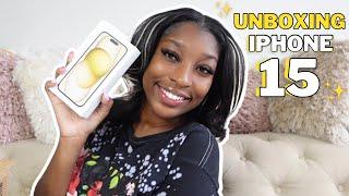 UNBOXING THE NEW IPHONE 15!  iPhone 15 Review, First Impression