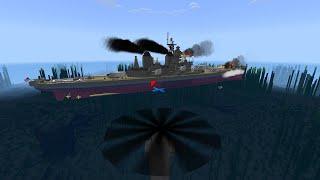 USS Missouri Add-on[MCPE-MCBE]USS Missouri in Minecraft,Military Weapons,EnderFoxBoy MC!!!