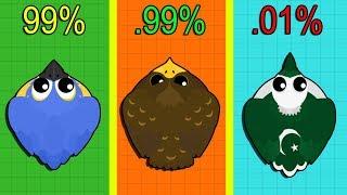 Mope.io 1 HOUR LUCK CHALLENGE! RARE ANIMALS CHALLENGE RECORD! How Many Rare Animals Can I Get?