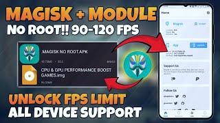 Max 90 - 120 FPS | Install Gaming Magisk Module in Any Phone | Stable Fps & Performance | No Root