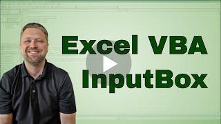 Excel VBA Input Box - Code Included