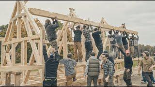 Two Frames. Two Courses. Traditional Timber Framing & Log Building. Fall of 2024