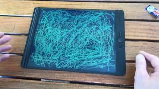 BOOGIE BOARD WON'T ERASE -  BLACKBOARD LIQUID CRYSTAL PAPER 8.5 x 11" WT16222 HOW TO REPLACE BATTERY