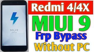 Redmi 4 frp bypass MIUI 9 || Redmi 4x frp unlock without PC || @TadrishinfoTech ||