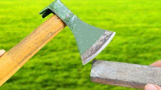 How To Made a super whetstone to sharpen an axe like a razor! Razor Sharp