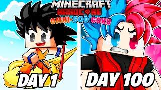 I Played Minecraft Dragon Block X As OMNI-GOD GOKU For 100 DAYS… This Is What Happened