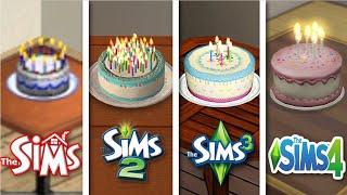 Sims 1 vs Sims 2 vs Sims 3 vs Sims 4 - Birthdays