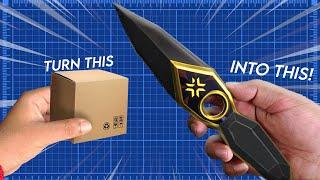 Crafting the Ultimate VALORANT Champions Knife from Cardboard