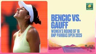 Belinda Bencic vs. Coco Gauff Highlights | BNP Paribas Open 2025