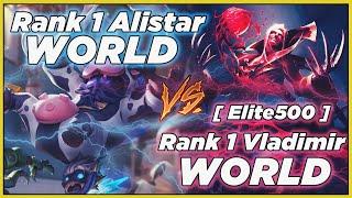 Rank 1 Alistar World VS. Rank 1 Vladimir World (Elite500) IN EUW SOLO Q.