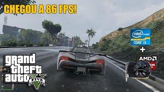 GTA V R7 250X/I3 3240/8GB RAM TESTE DE FPS (GTA V COM PLACA DE VÍDEO X SEM PLACA DE VÍDEO)