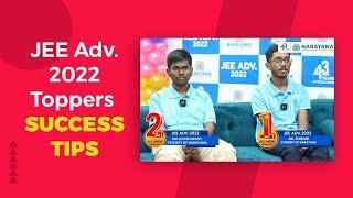 Toppers R K Shishir AIR 1 and Sai Lohith Reddy AIR 2 Shares Tips to their Success -JEE Advanced 2022