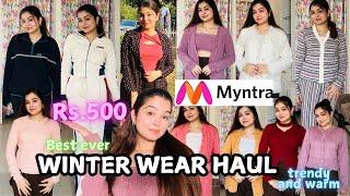 Best Myntra Winter Wear Haul || Winter Co-Ord Sets ,Woolen Cardigans ,Winter Coats ,Trendy Sweaters