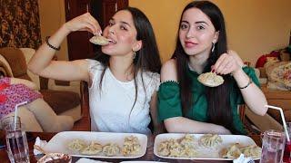 30 ГРУЗИНСКИХ ХИНКАЛЕЙ ЗА РАЗ ? MUKBANG + ОТВЕТЫ НА ВОПРОСЫ #Aykaemilly ask Fatima