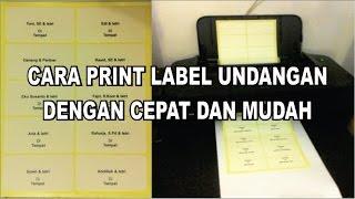 Cara Cetak Label Undangan Dengan Cepat di CorelDRAW - Tutorial CorelDRAW