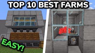 TOP 10 BEST FARMS in Minecraft Bedrock 1.21 (MCPE/Xbox/PS/Switch/PC)