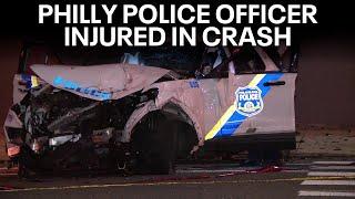 Philadelphia police officer, 3 others hurt in violent crash