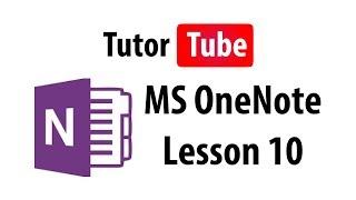 MS OneNote Tutorial - Lesson 10 - Copying and Pasting Content