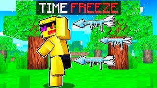 Stuck In TIME FREEZE In Minecraft!