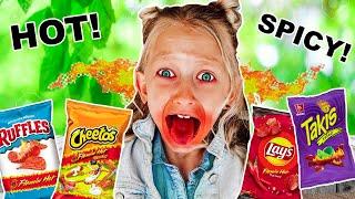 LAST to STOP Eating SPICY CHiPS wins MYSTERY PRIZE!! **They Went Crazy**