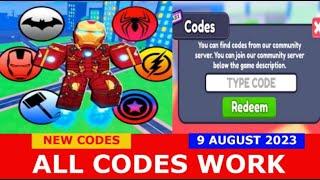 *ALL CODES WORK* Hero Power Tycoon ROBLOX | 9 AUGUST 2023