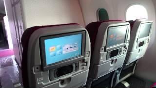 Inside Qatar's Boeing 787 at Farnborough