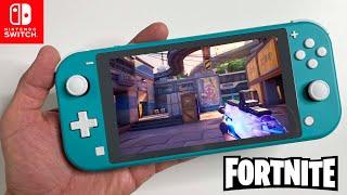 Fortnite FPS Ballistic gameplay on Nintendo Switch LITE