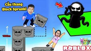 Thi xây cầu thang block Incredibox Sprunki 1000m tiêu diệt MR.BLACK Cùng bqThanh & Ốc