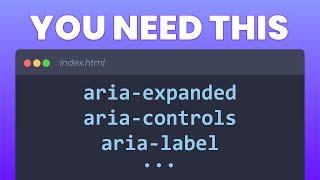 Why you should start using ARIA Attributes in HTML