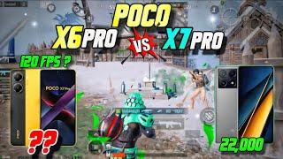 Poco X7 pro vs Poco x6 pro | BGMI & PUBG 120 FPS BGMI  Best gaming phone under 25,000