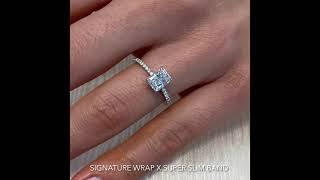 1 Carat Radiant Cut Diamond engagement Ring