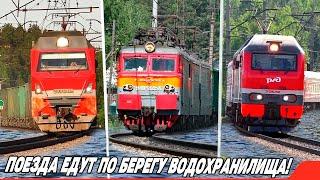 Freight Trains and Passenger Trains in Russia!