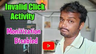 how to solve invalid click activity on YouTube