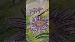 watercolor pencils Tutorial #watercolordrawing #watercolorflowers #watercolourpencils #asmrdrawing