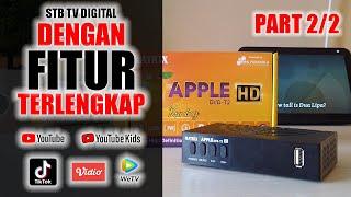 STB TV DIGITAL DENGAN FITUR TERLENGKAP, WETV,TIKTOK,VIDIO,YOUTUBE!! STB MATRIX APPLE KUNING DVB-T2