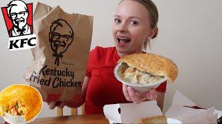 Trying Kentucky Fried Chicken Pot Pie for the first time & KFC Chicken Tenders review