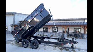 Ironbull 7x14' High Side Low Profile Hydraulic Dump Trailer 14000# GVW DXB831427-HS4