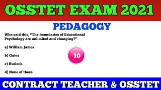 OSSTET EXAM 2021 !! Top 25 Pedagogy MCQs Discussion !! by cine tv odisha !!