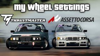 Assetto Corsa Wheel Settings for Thrustmaster T300 | T500 | TS-XW | TX