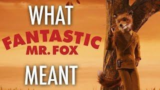 Fantastic Mr  Fox - What it all Meant