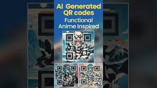 AI Generated QR code Anime Inspired #aigenerated #shorts #qrcodegenerator