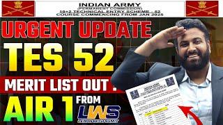 Urgent Update TES 52 Merit List Out- Unbelievable Result AIR 1 From Learn With Sumit