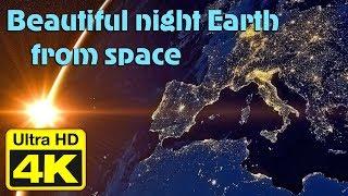 EARTH AT NIGHT SEEN FROM SPACE - test UHD 60fps 4K VIDEO Ultra HD planet views