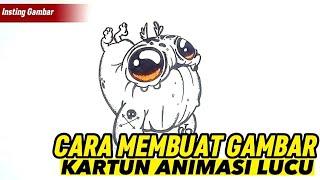 CARA MEMBUAT GAMBAR KARTUN ANIMASI LUCU/mari kita coba.